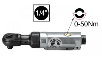 Инструмент HANS. Пневмотрещетка   1/4&quot;DR 250 об/мин  50 Nm
