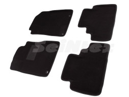 Коврики  Honda CR-V IV 2012-2016г.  /компл.4шт./осн.резин./ 3D