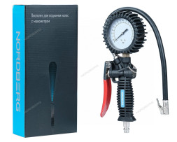 Пистолет для подкачки колес NORDBERG Ti61 с манометром 80 мм