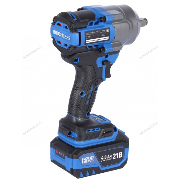 Аккумуляторный гайковерт NORDBERG NE805K (1/2&quot;, 21В, 1000Нм)