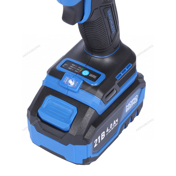 Аккумуляторный гайковерт NORDBERG NE805K (1/2&quot;, 21В, 1000Нм)