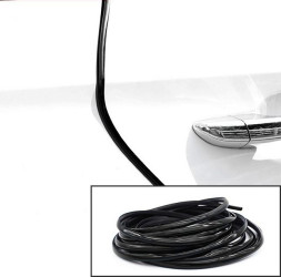 Молдинг на кант двери  10м x 7мм  Черный