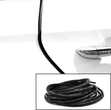 Молдинг на кант двери  10м x 7мм  Черный