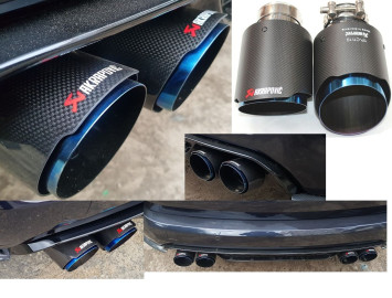 Насадка на глушитель  Akrapovic (диаметр входа: d=73мм, диаметр насадки: d=89мм) Карбон