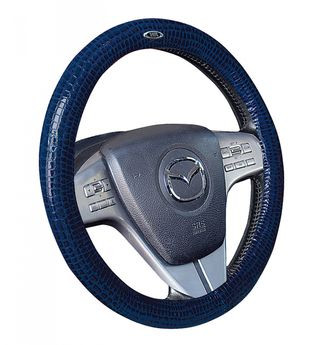 Оплетка на руль   H&amp;R  ALLIGATOR - М, Синий