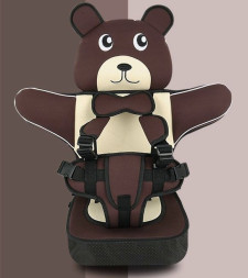 Бескаркасное детское автокресло усил. ЭЛИТ  "Коричневый"