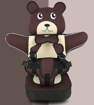 Бескаркасное детское автокресло усил. ЭЛИТ  &quot;Коричневый&quot;