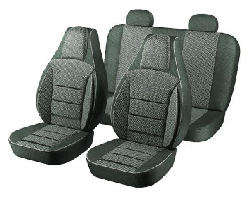 АВТОЧЕХЛЫ   Chevrolet  Lacetti  2004-2013г.  жаккард темно-серый ПИЛОТ!