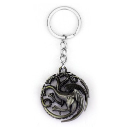 Брелок  Дракон 3х головый  (1 кольцо) Бронза  (блистер)