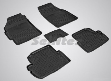 Коврики резиновые   Chevrolet Spark 2009-2015г. БОРТ