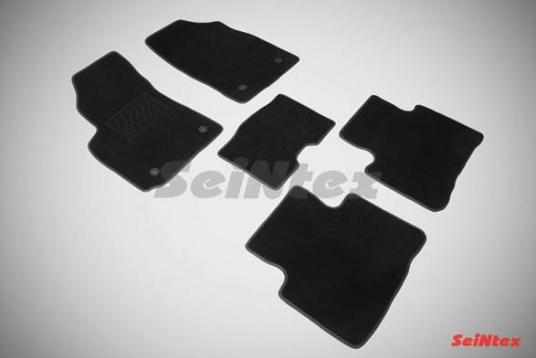Коврики текстильн. Gelly Emgrand X7 2011-2017г. /компл.5шт./осн.резин./ LUX