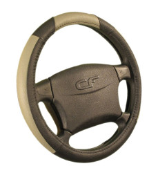 Оплетка на руль   CF  BUFFALO - М, Чёрный/Серый