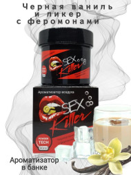 Осв.возд.  Соntact  банка  SEX  KILLER "Черная ваниль и ликер с феромонами" гель 80мл.