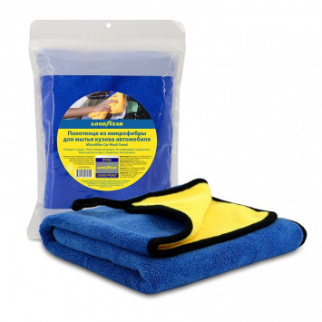 Полотенце  из микрофибры для мытья кузова автомобиля Goodyear 40x60 см (600 г/м2)