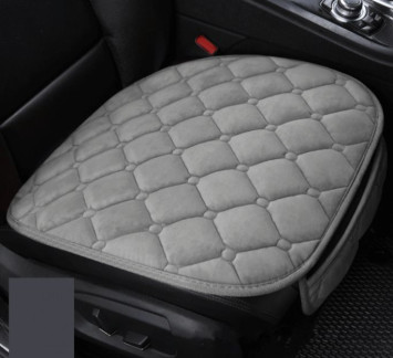 Накидка на сиденье велюр, серая