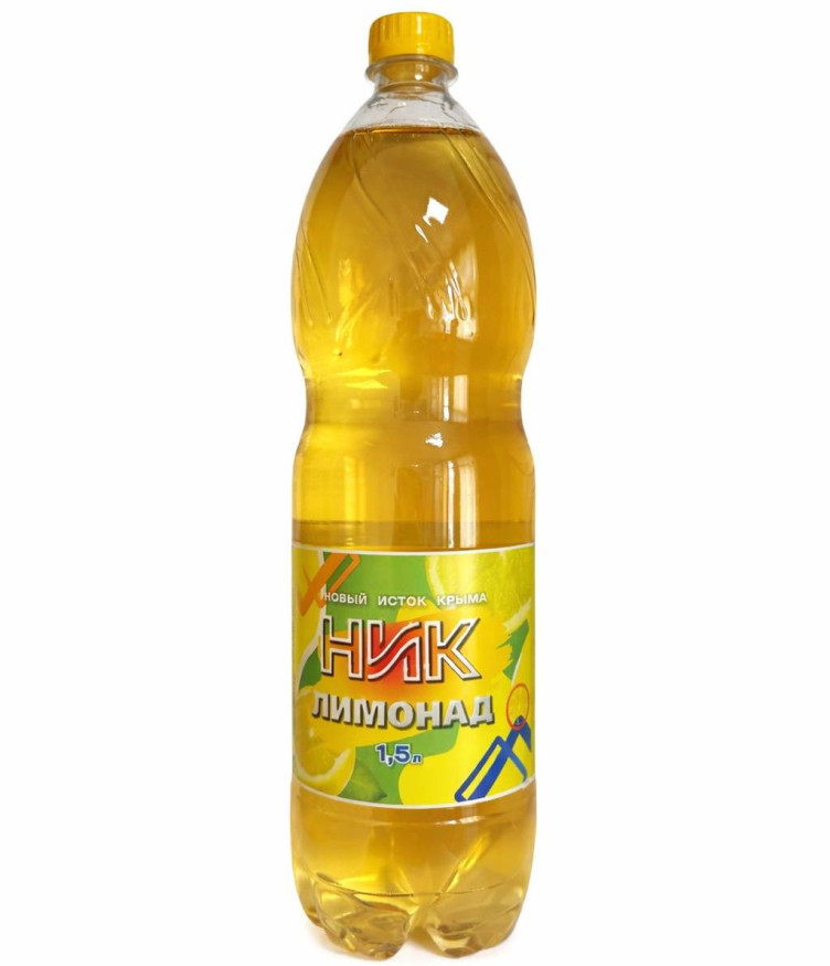 Напиток "НИК" без сахара, газированый со вкусом Лимонад 1,5л.