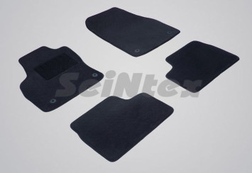 Коврики текстильн. Opel Astra H 2004-2015г. /компл.4шт./осн.резин./ LUX