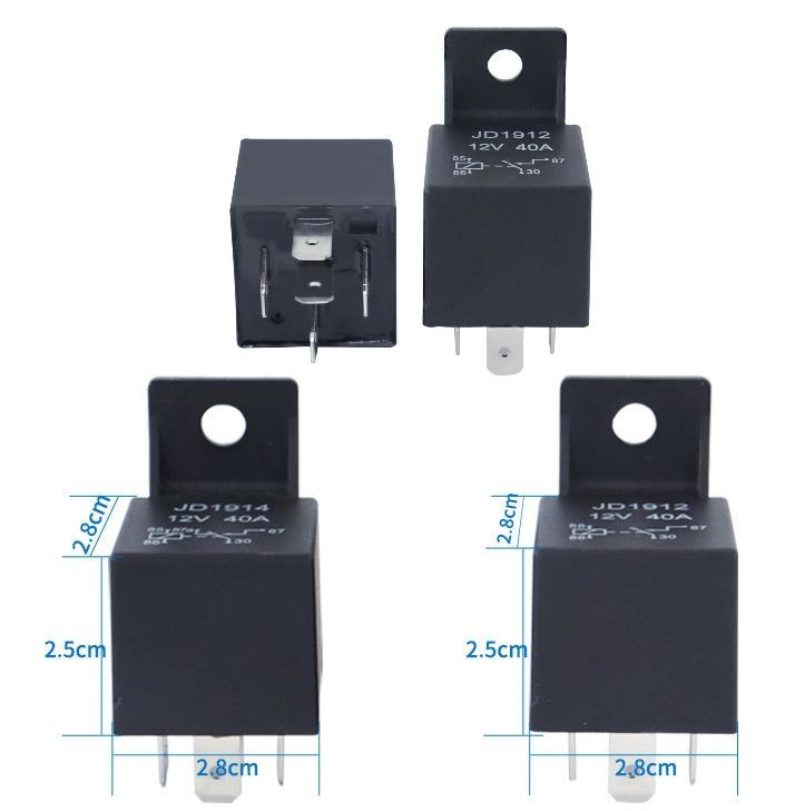 ЭТ Реле 24В 5 контактов, черный корпус, 40A