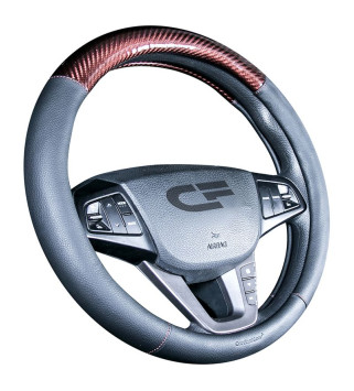 Оплетка на руль   CF  CARBON - М, Черный/Кофе