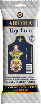 Парфюмированные салфетки большие AROMA Top Line Shaik33 (упак.30шт)