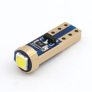 SOLAR  Свет-од  12V  T5 1 SMD 3030  W2.x4.6d синий (цена за 1шт)