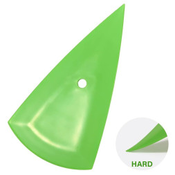 Скребок-треугольник для поклейки пленки пластиковый, зеленый