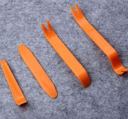 Съемник панелей облицовки пластиковый, набор, 4 предмета