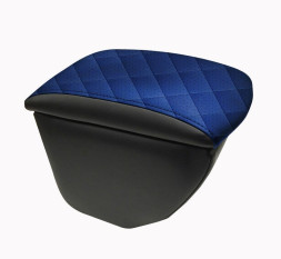 Подлокотник  ВАЗ 2108 - 2199, 2113-2115г.  чёрный/синий/синий  РОМБ