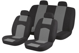 Авточехлы   Lada PRIORA  cедан "ECO" темно-серый ( спинка цельная.)