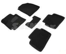 Коврики  Hyundai Solaris II с 2017г- /RIO/компл.5шт./осн.резин./ 3D