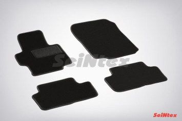 Коврики текстильн. Honda Accord VII 2002-2008г. /компл.5шт./осн.резин./ LUX