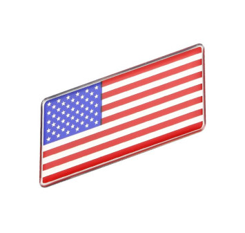 Наклейка 3D   флаг USA (6,3x3см)