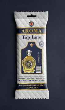 Парфюмированные салфетки большие AROMA Top Line Shaik77 (упак.30шт)