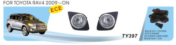Фары доп.модель Toyota RAV-4 2009-/TY-397-W/эл.проводка