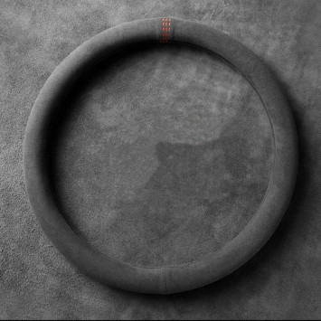 Оплетка на руль Carlife "AlcantaraFlow" М, алькантара, нулевая отметка красная