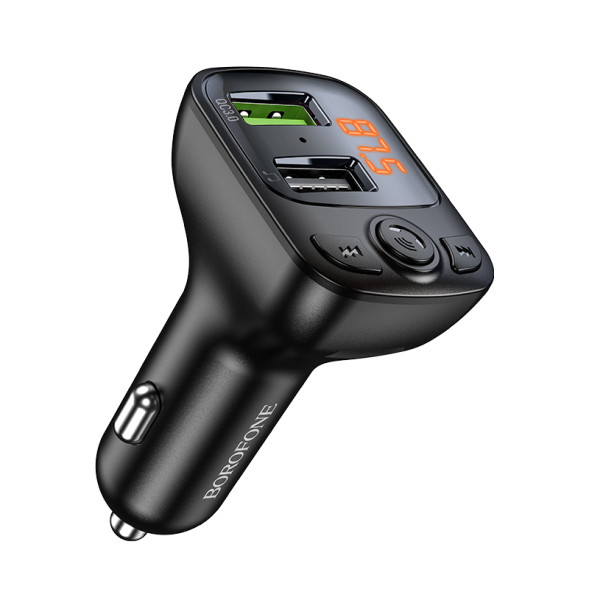 FM - Модулятор  Borophone  с громкой связью по Bluetooth  (2USB + 1 TYPE-C)