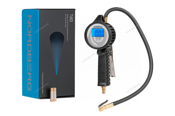Профессиональный пистолет для подкачки шин NORDBERG TI8D с цифровым манометром