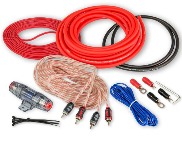 Комплект кабелей для  2 канальных усилителей Aura AMP-2208