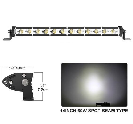Фара Off Road  дальний свет  12 SMD 3030 , 36W, (340х25х48мм)