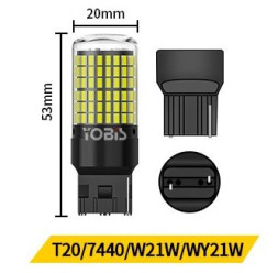 SOLAR  Свет-од  12V  T20  (1 контакт)  144 SMD желтый (7440)