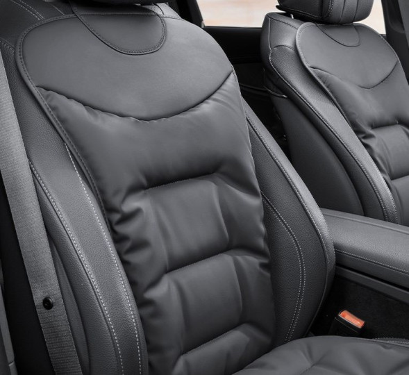 Накидка  Carlife  «Form»  верхняя часть, экокожа NAPPA , черный/черный