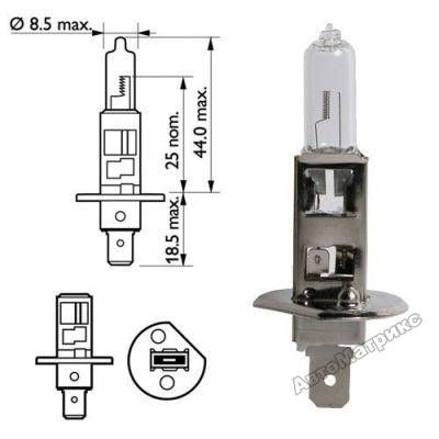 Автолампа Narva 24V   H1    70W   P14,5s  STANDARD HALOGEN LAMPS