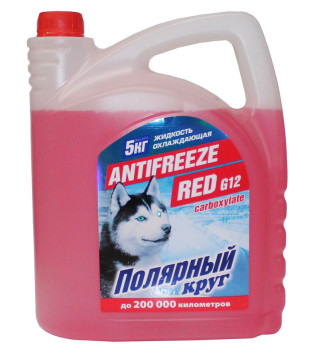 Антифриз  &quot;Полярный круг&quot;  G12 (красный) 5 кг