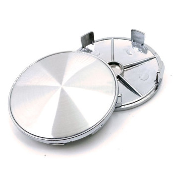 Заглушка (колпачок) на литой диск D68, наружн. d=68мм, внутр. d=65мм  серебро