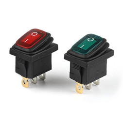 ЭТ Кнопка FOTEK 15x21мм,  16A зеленый