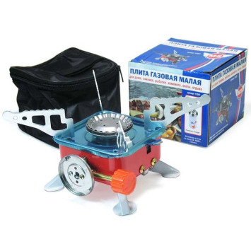 Плита газовая малая М5 (с пъезоподжигом, складная , чехол)