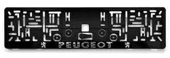 Рамка номера пластик  PEUGEOT  (книжка)