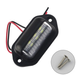 Ходовые огни  SOLAR подсветка номера, 6 SMD, 1шт. 66х33x25мм.