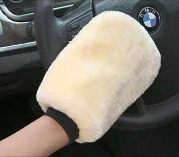 Варежка - микрофибра "Carlife" (двухсторонняя) Бежевый