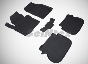 Коврики резиновые   VW Caddy Maxi с 2004г.-  БОРТ